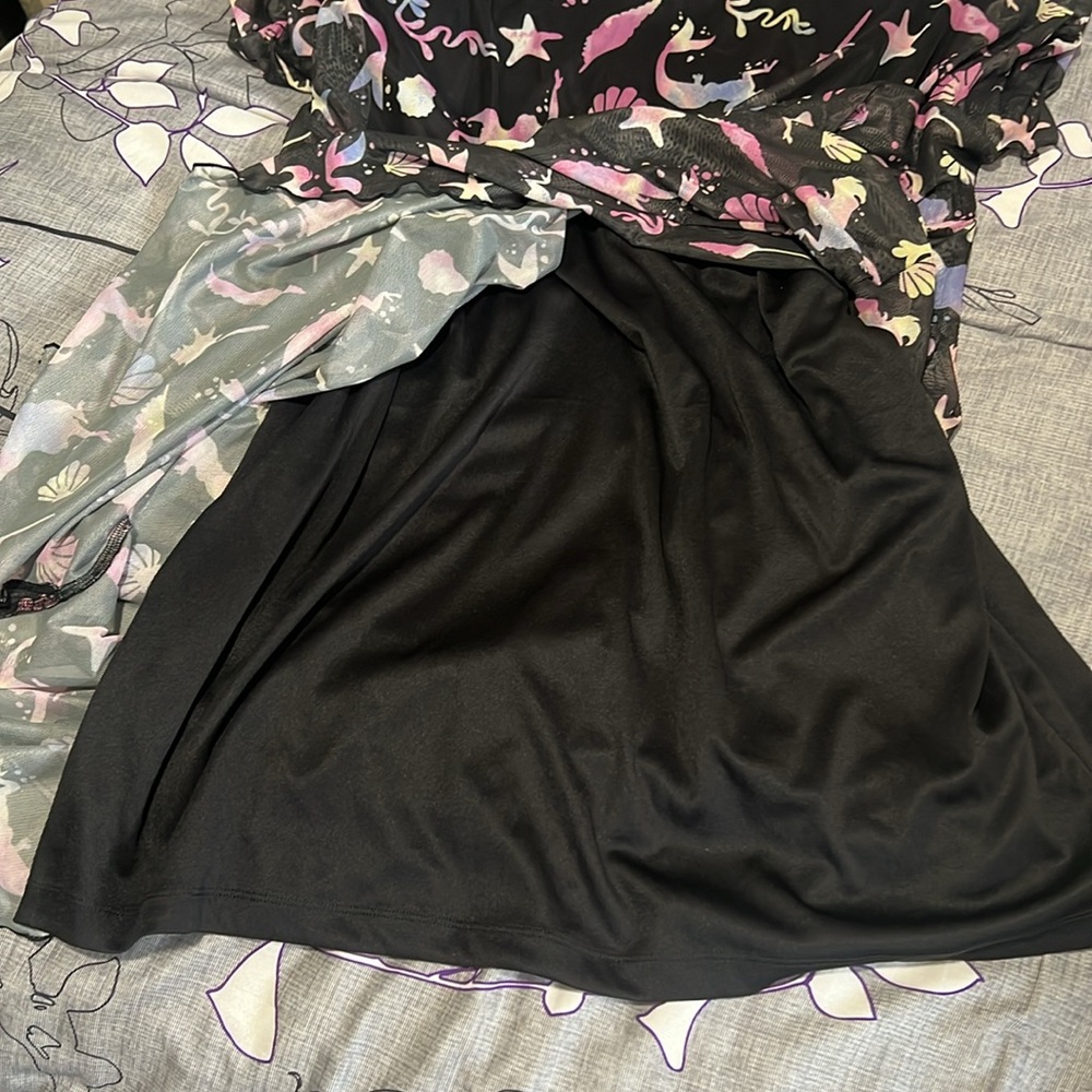 Torrid Disney The Little Mermaid Midi Mesh T Shirt Dress - Picture 12 of 12